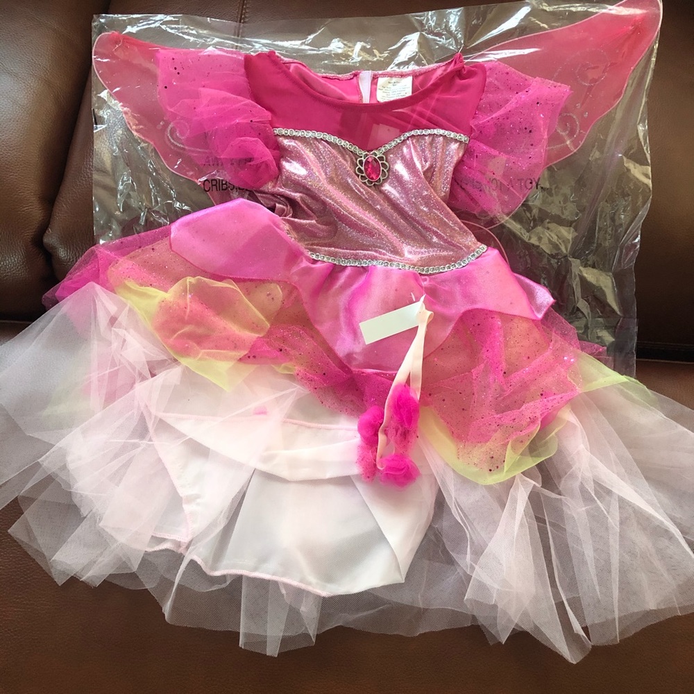 Girls size 4-5T Pink Fairy costume